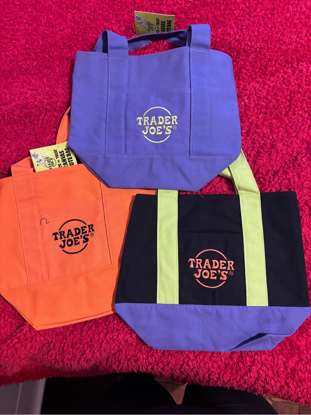 Trader Joes Halloween trick or treat bags set of 3